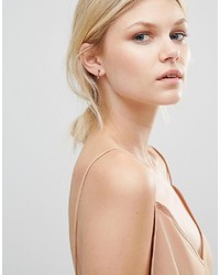 NY:LON Nylon Rose Gold Plated Arrow Earrings