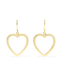 Jennifer Meyer Open Heart 18 Karat Gold Earrings
