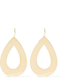 Jennifer Meyer Open Teardrop 18 Karat Gold Earrings