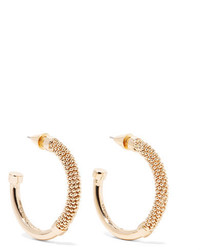 Eddie Borgo Orissa Gold Plated Hoop Earrings