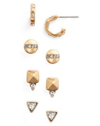 Treasure & Bond Pack Of 4 Stud Earrings