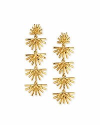 Lele Sadoughi Palm Grass Linear Drop Earrings