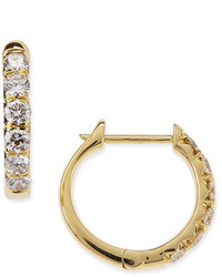 Jude Frances Pav Diamond Hoop Earrings In 18k Gold