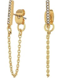 Rebecca Minkoff Pave Bar Chain Earrings Earring