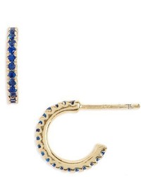 Shashi Pave Crystal Hoop Earrings