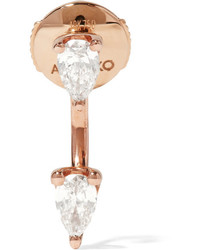 Anita Ko Pear Orbit 18 Karat Rose Gold Diamond Earring