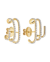 Ana Khouri Penelope 18 Karat Gold Diamond Earrings