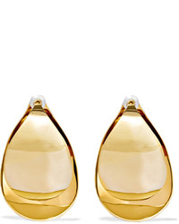 Charlotte Chesnais Petal Gold Plated Earrings
