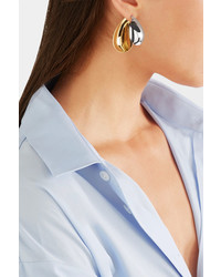 Charlotte Chesnais Petal Gold Vermeil And Silver Earrings