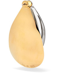 Charlotte Chesnais Petal Gold Vermeil And Silver Earrings