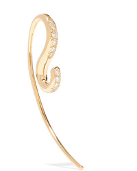 Charlotte Chesnais Petit Hook 18 Karat Gold Diamond Earring