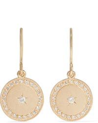 Andrea Fohrman Phases Of The Moon 18 Karat Gold Diamond Earrings One Size