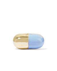 Alison Lou Pill 14 Karat Gold And Enamel Earring