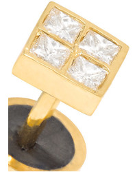 Ileana Makri Pixel 18 Karat Gold Diamond Earring One Size