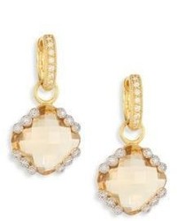 Jude Frances Provence Champagne Citrine Diamond Earring Charms