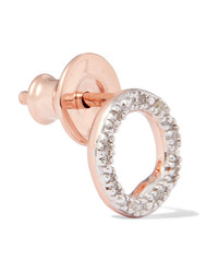 Monica Vinader Riva Circle Gold Vermeil Diamond Earrings