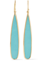 Ippolita Rock Candy 18 Karat Gold Turquoise Earrings One Size