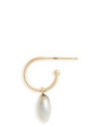 Mizuki Sea Of Beauty Pearl Single Hoop Earring