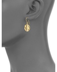 Ippolita Sensotm Medium Diamond 18k Yellow Gold Disc Earrings