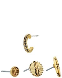 Lauren Ralph Lauren Set Of 4 Metal Studs Earrings Earring