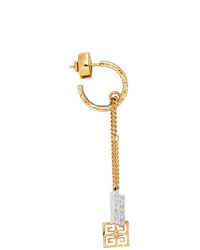 Givenchy Silver And Gold 4g Charm Earrings