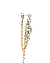 Justine Clenquet Silver And Gold Dana Earrings