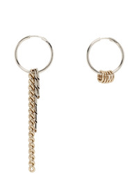 Justine Clenquet Silver And Gold Jane Bicolor Earrings