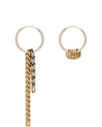 Justine Clenquet Silver And Gold Jane Hoop Earrings