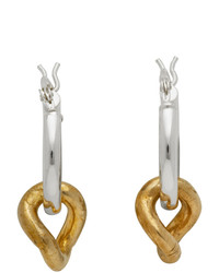 Laura Lombardi Silver And Gold Onda Earrings