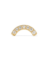 Andrea Fohrman Single Row 14 Karat Gold Diamond Earring