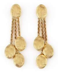 Marco Bicego Siviglia 18k Gold 3 Strand Drop Earrings