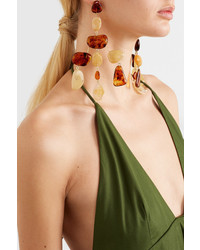 Cult Gaia Sloane Acrylic And Gold Tone Earrings
