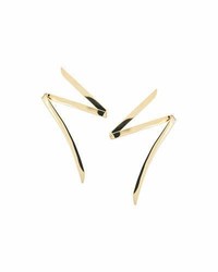 Lana Small 14k Gold Bolt Stud Earrings