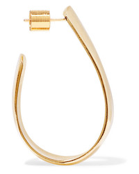 Jennifer Fisher Small Bolden Gold Plated Hoop Earrings