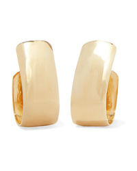 Jennifer Fisher Small Bolden Gold Plated Hoop Earrings