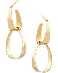 Lana Small Gloss Link Earrings In 14k Gold