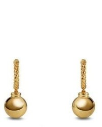 David Yurman Solari Hoop Earrings In 18k Gold