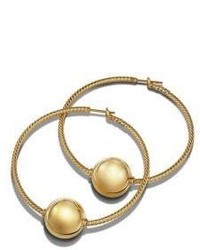 David Yurman Solari Large Hoop Earrings In 18k Gold17