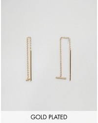 Whistles Staple Bar Thourgh Chain Earring