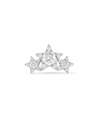 Maria Tash Star Garland 14 Karat White Gold Diamond Earring