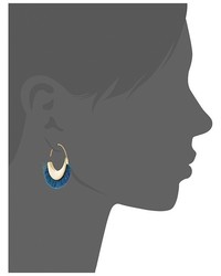 Rebecca Minkoff Thread Fringe Small Hoop Earrings Earring