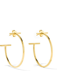 Tiffany & Co. Tiffany Co T Wire 18 Karat Gold Hoop Earrings