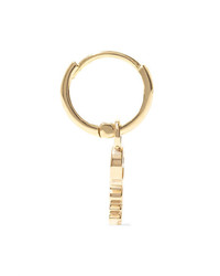 Alison Lou Tiny Key Huggy 14 Karat Gold Earring
