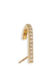 Paige Novick Tplt Diamond 18k Yellow Gold Single Hook Stud Earring