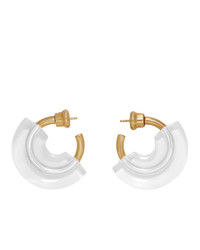 Panconesi Transparent Mini Resin Hoop Earrings