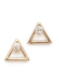 Shashi Triangle Stud Earrings