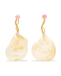 Pernille Lauridsen Vai Gold Plated Multi Stone Earrings