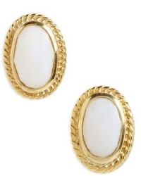 Anna Beck White Opal Stud Earrings