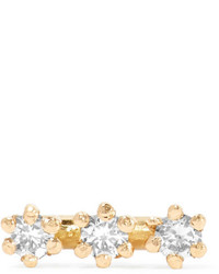 Saskia Diez Wire 18 Karat Gold Diamond Earring