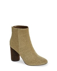 Gold Elastic Ankle Boots